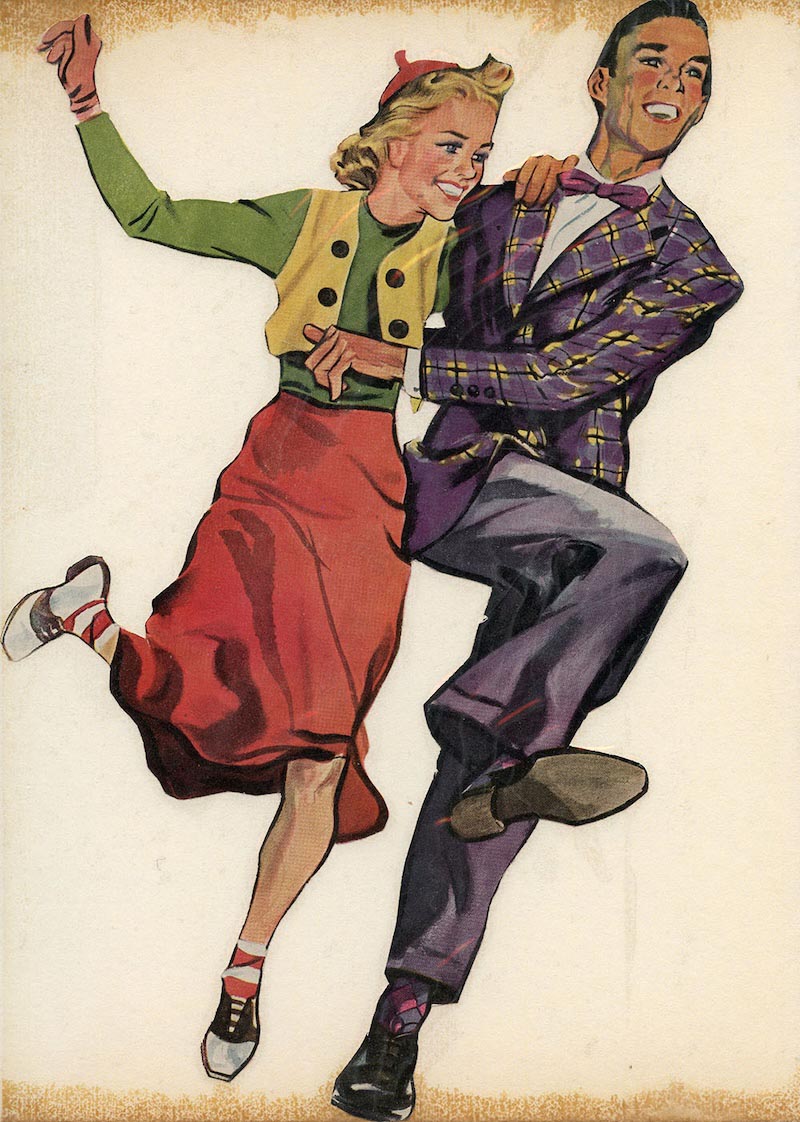 Lindy Hop Chaleston Tapete | 3DFototapete