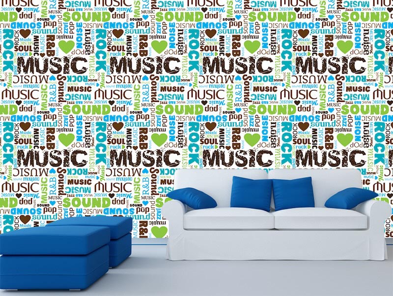 Musik Uberall Tapete | 3DFototapete - 2