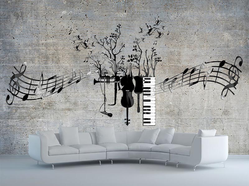 Nein Ohne Musik Tapete | 3DFototapete - 2