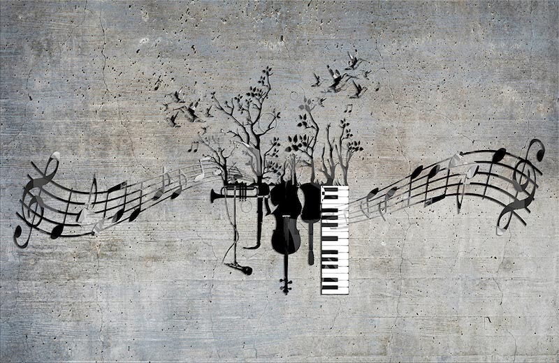 Nein Ohne Musik Tapete | 3DFototapete