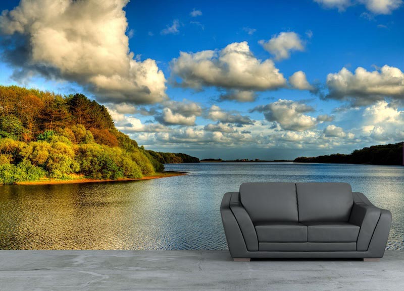 Blick auf ein See Tapete | 3DFototapete - 2
