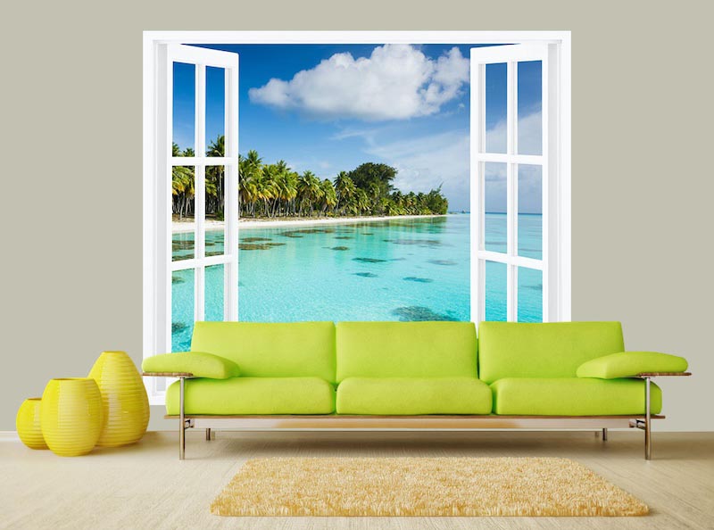 View of my house - 3D wallpaper decoration