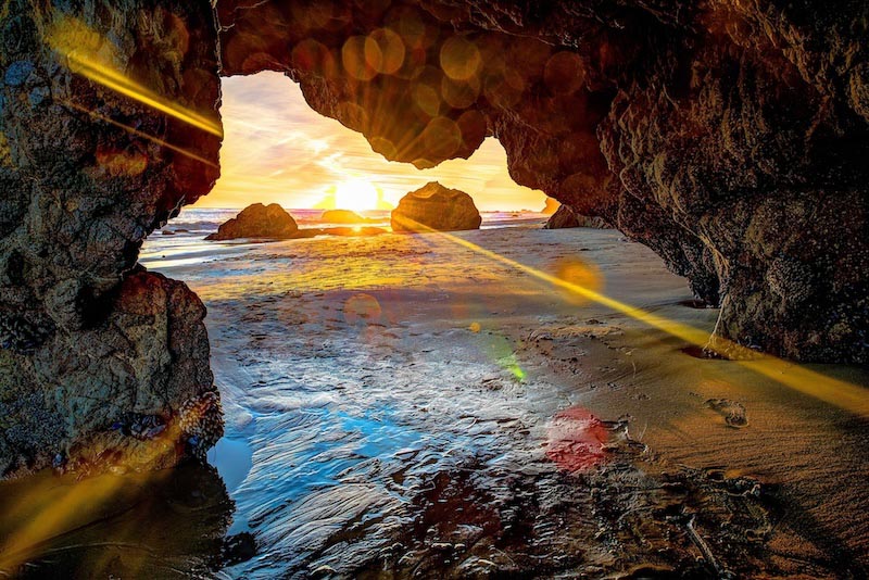 Sandige Grotte Tapete | 3DFototapete