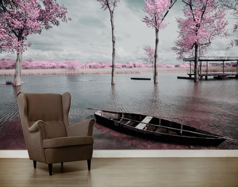 Liebesschiff Tapete | 3DFototapete - 2