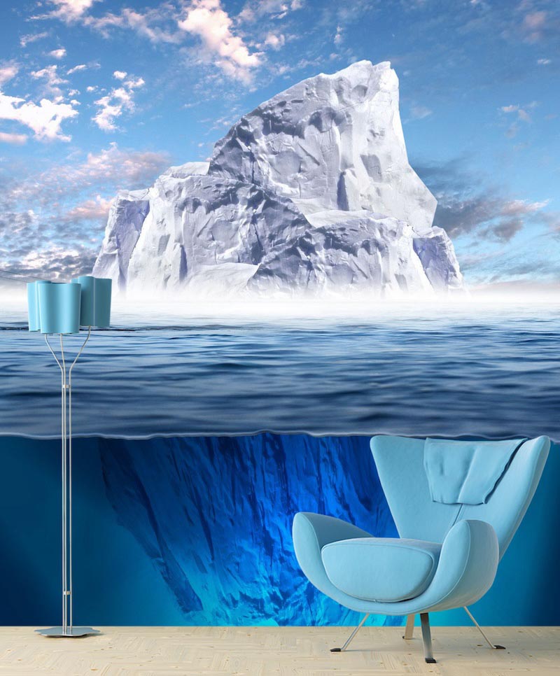 Spitze des Eisbergs Tapete | 3DFototapete - 2
