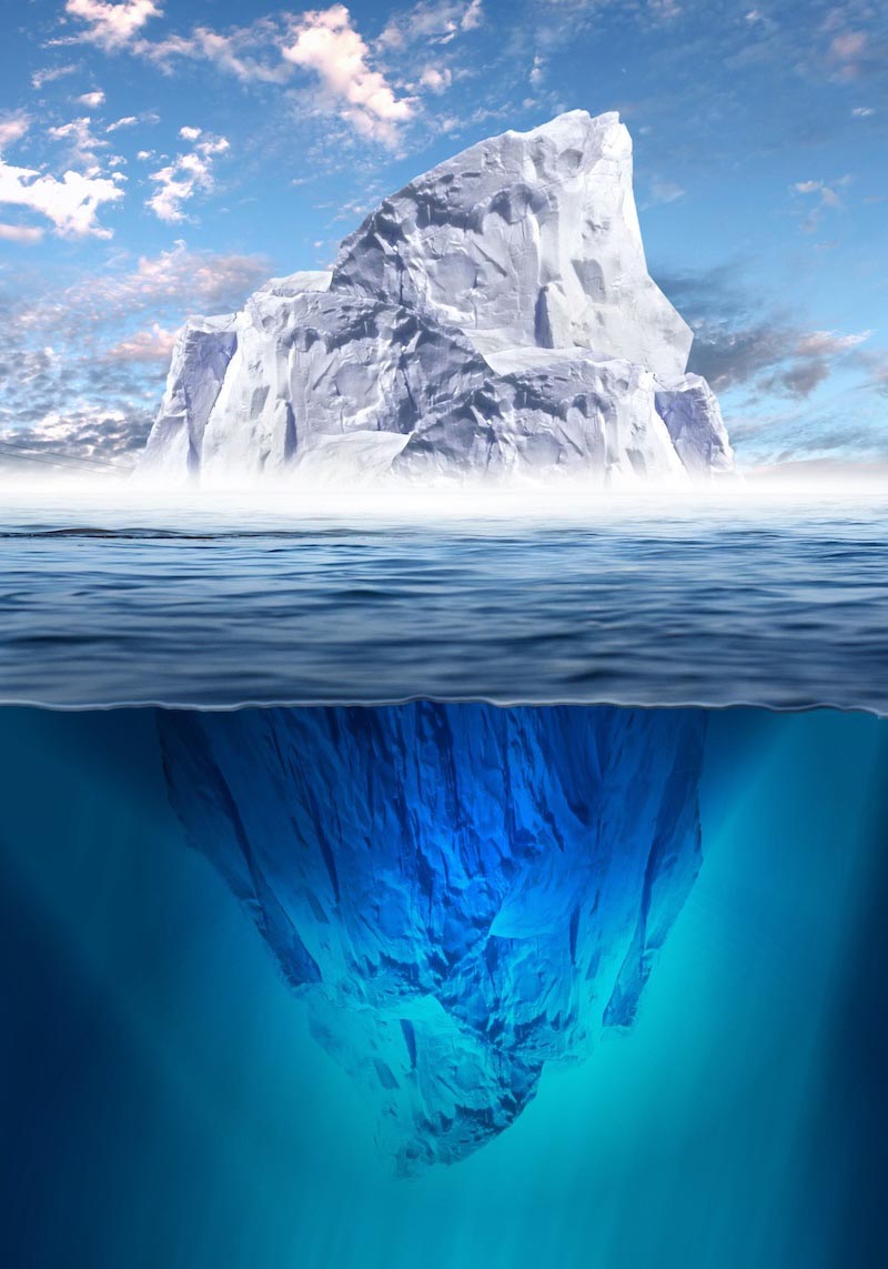 Spitze des Eisbergs Tapete | 3DFototapete