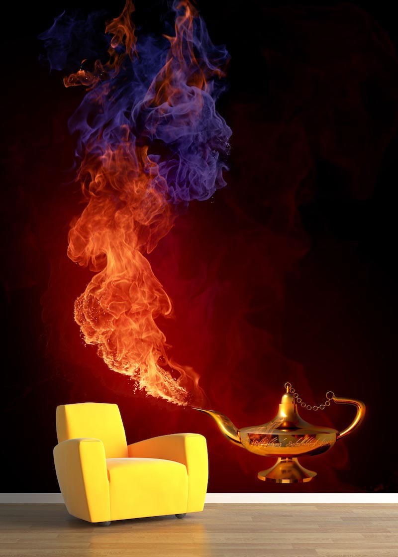 Magische Lampe Tapete | 3DFototapete - 2