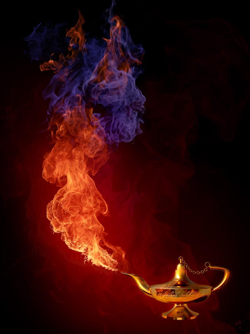 Magische Lampe Tapete | 3DFototapete