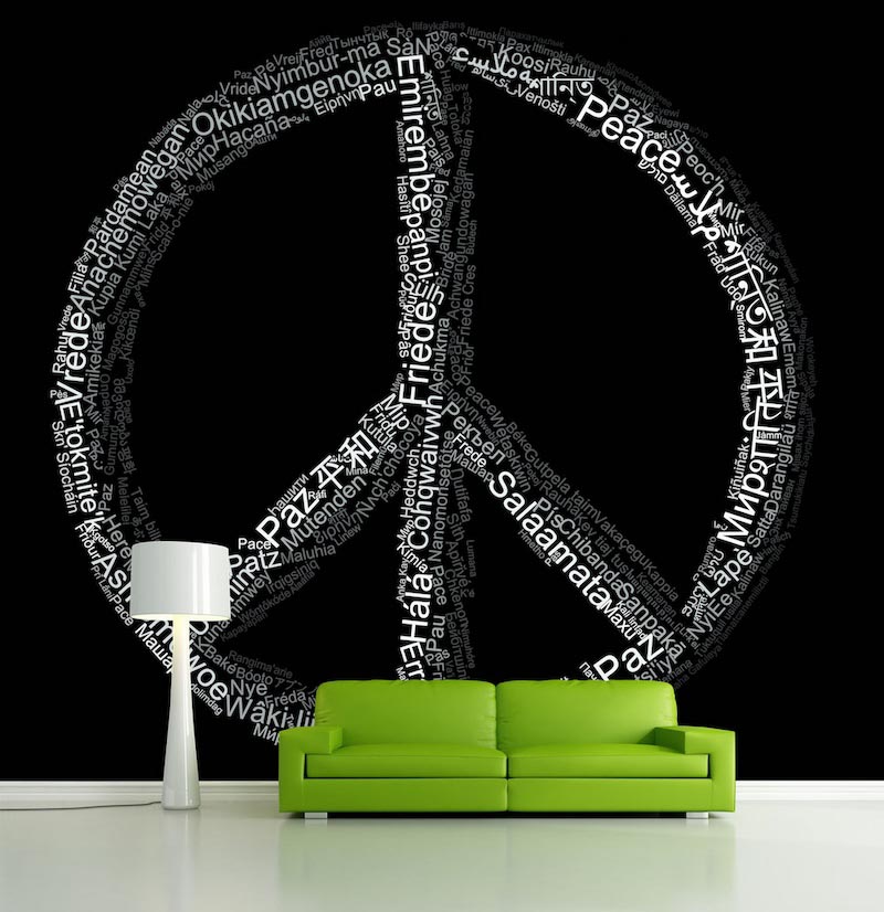 Frieden in jeder Spache Tapete | 3DFototapete - 2