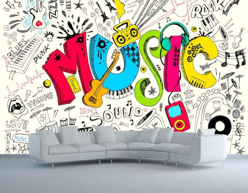 Fühle die Musik Tapete | 3DFototapete - 2