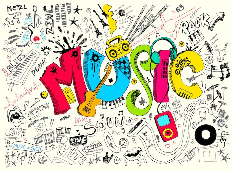 Fühle die Musik Tapete | 3DFototapete