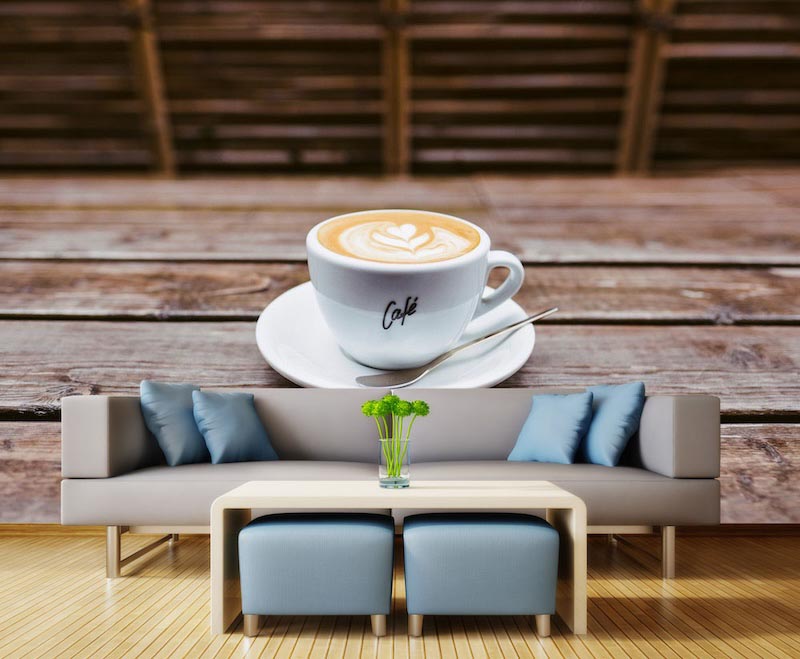 Wunsch eines heißen Kaffees Tapete | 3DFototapete - 2