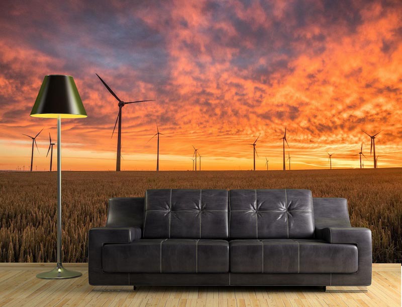 Windturbine Tapete | 3DFototapete - 2