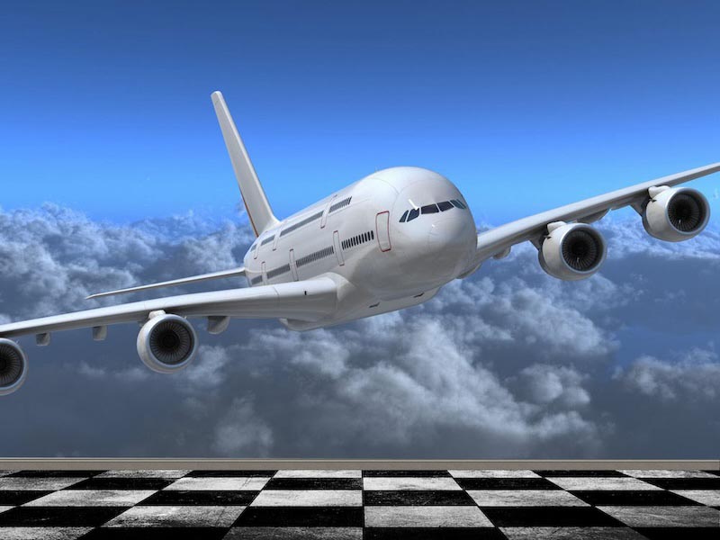 Airbus Flugzeug Modell Tapete | 3DFototapete - 2