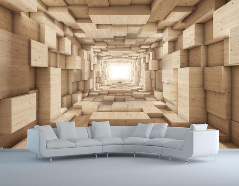 Unendliche Boxen Tapete | 3DFototapete - 2