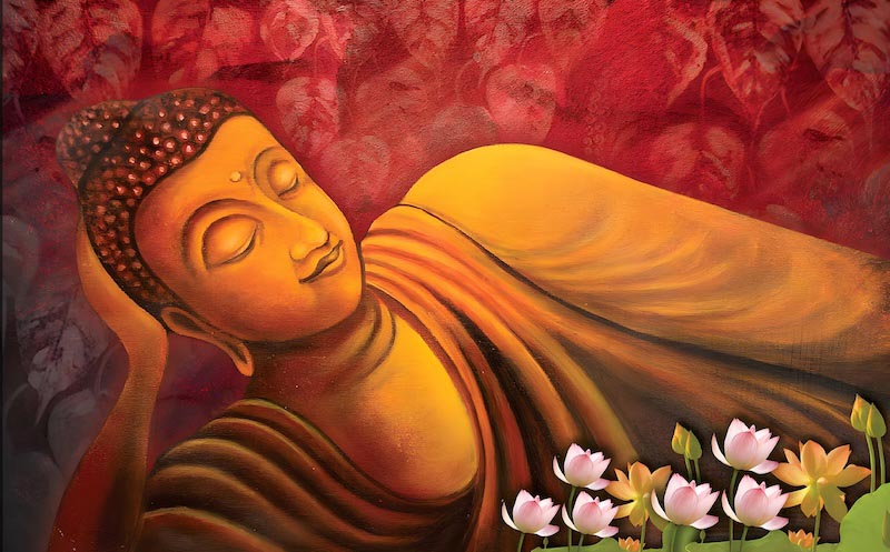 Erleuchteter Zen-Buddha Tapete | 3DFototapete