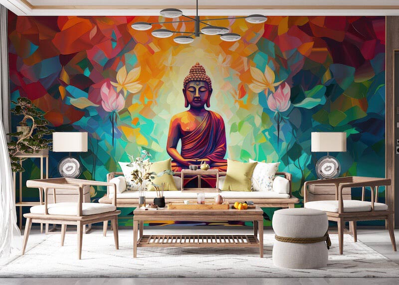 Buddha der heiligen Weisheit Tapete | 3DFototapete - 2