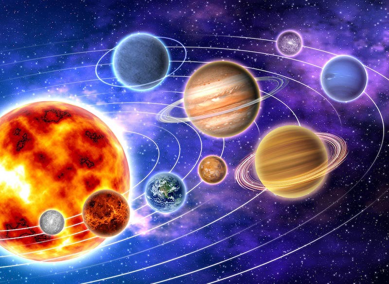 Bunte Galaxie Tapete | 3DFototapete