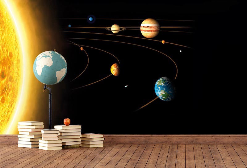 Von der Sonne zu den Planeten Tapete | 3DFototapete - 2
