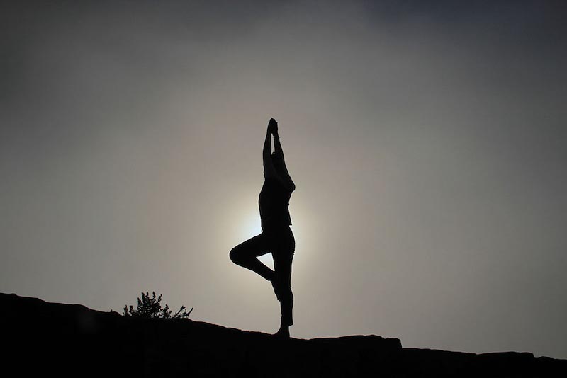 Yoga und Stretching Tapete | 3DFototapete