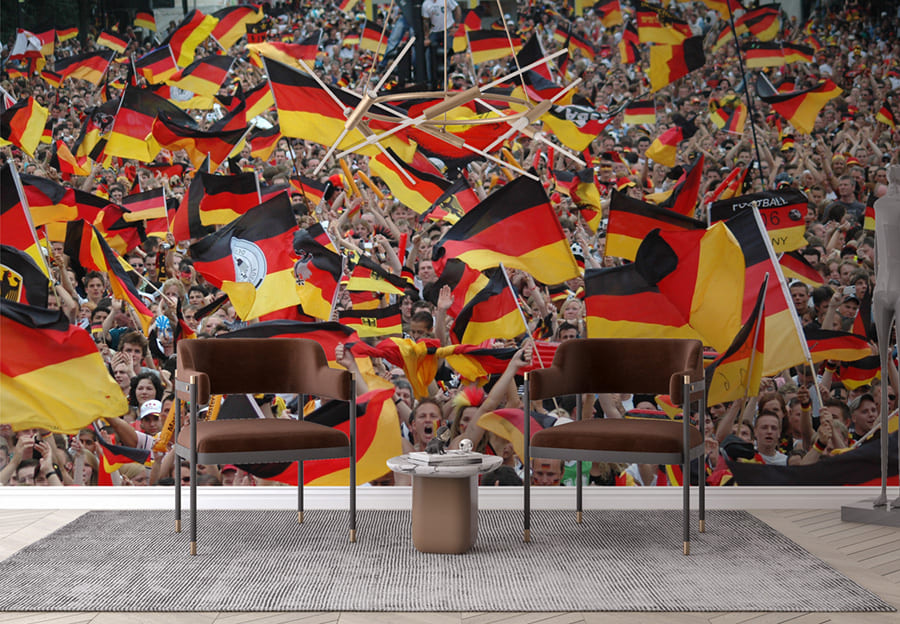 Deutschland Fußballfans Tapete | 3DFototapete - 2