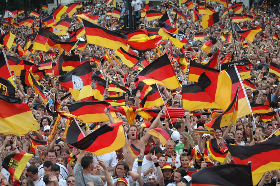 Deutschland Fußballfans Tapete | 3DFototapete