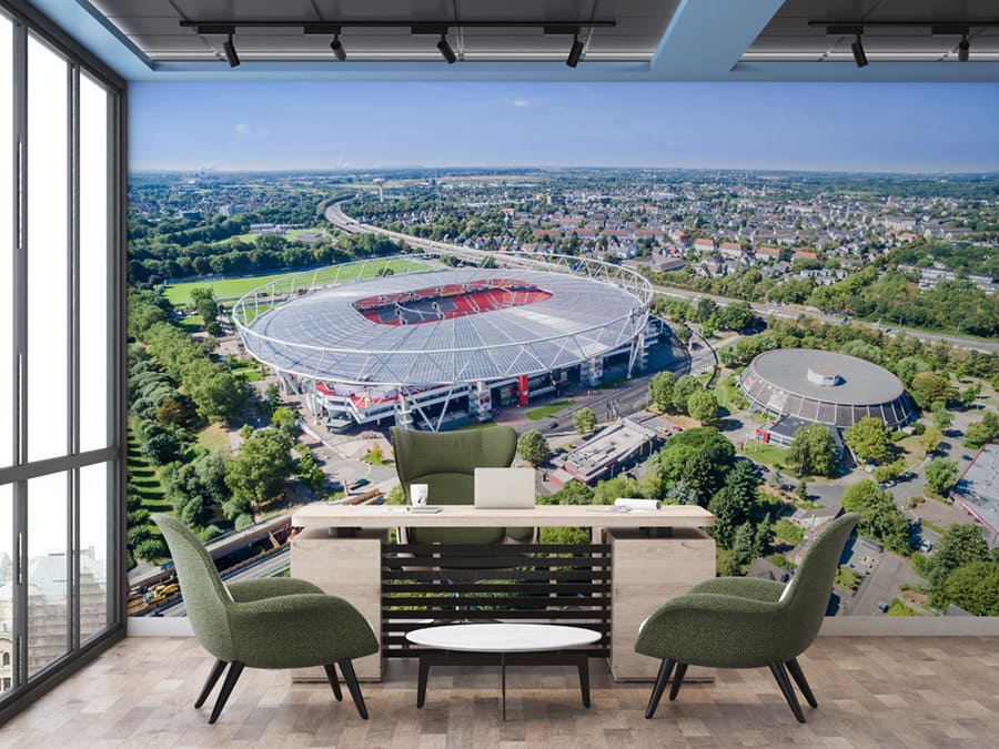 Leverkusen Fußballstadion Tapete | 3DFototapete - 2