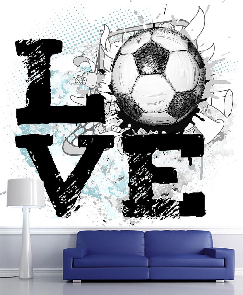 Ich Liebe Fußball Tapete | 3DFototapete - 2