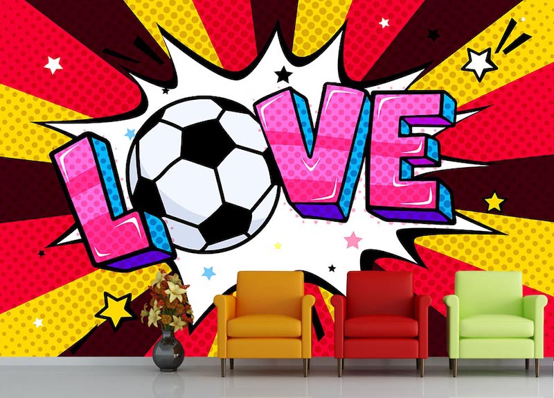 Fußball Ist Liebe Tapete | 3DFototapete