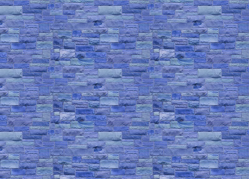 Blaue Steinwand Tapete | 3DFototapete