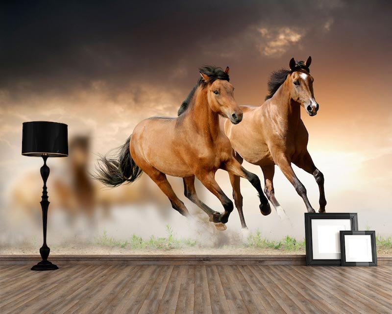 Im Galopp Tapete | 3DFototapete - 2
