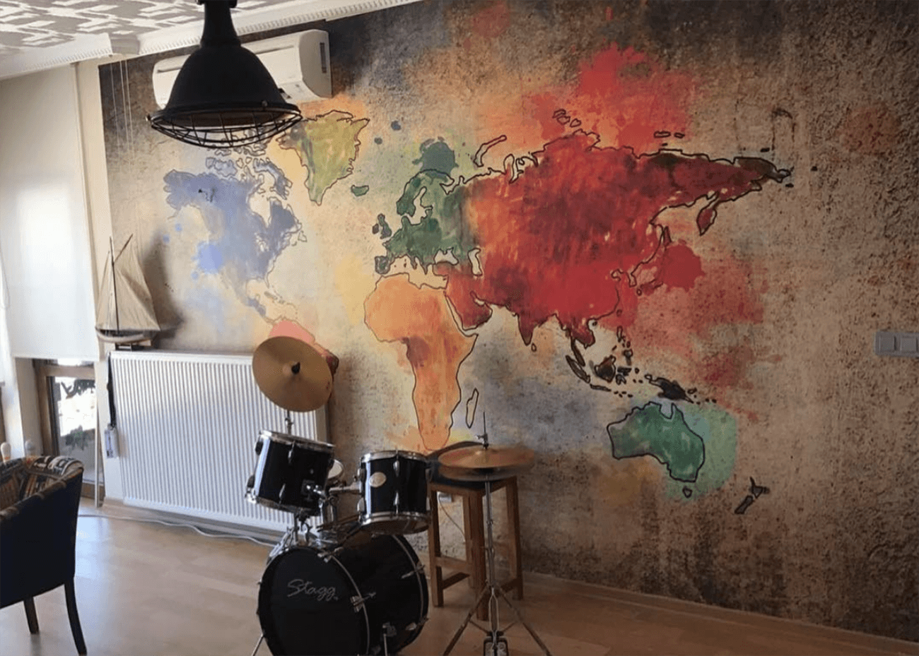 Music room wallpaper